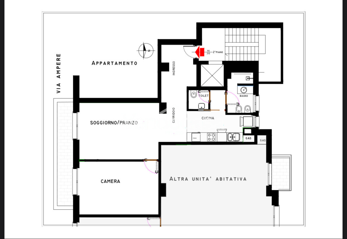 Bilocale via A. M. Ampère 115, Casoretto, Milano – in vendita da privato – foto 1
