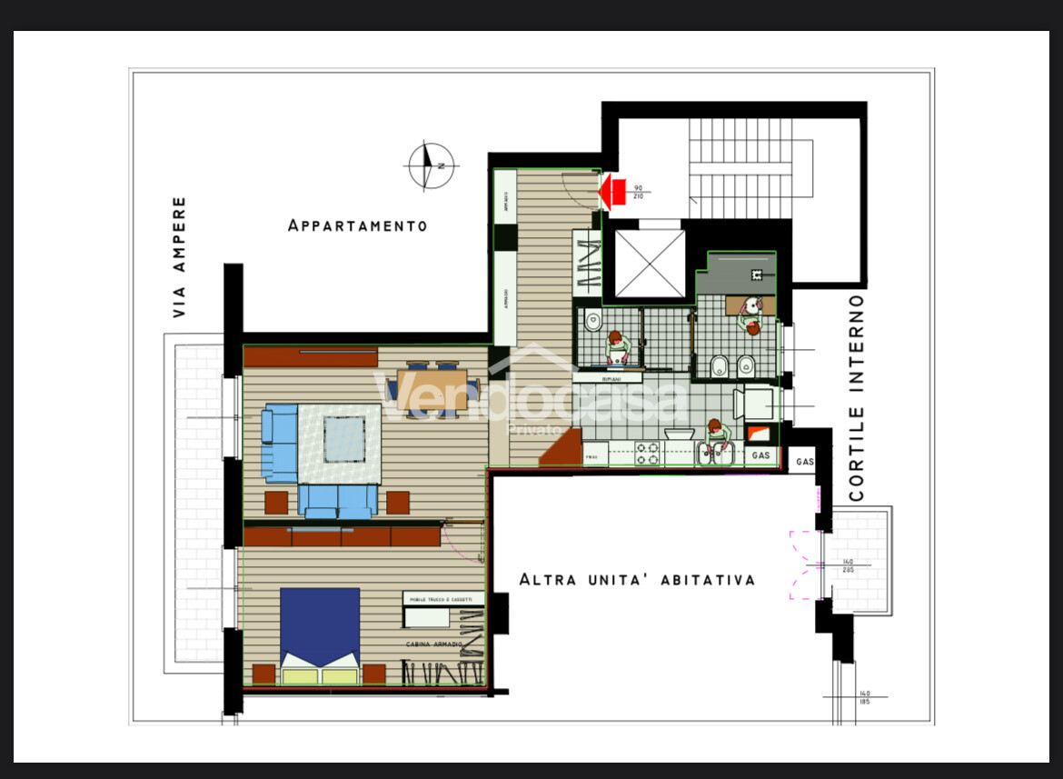 Bilocale via A. M. Ampère 115, Casoretto, Milano – in vendita da privato – foto 2